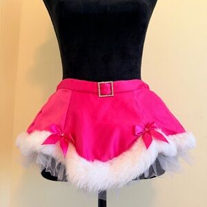Vintage Victoria Secret Sexy Little Things Pink Santa Skirt